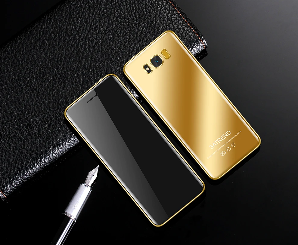 gold Сенсорный ключ ультра тонкий мобильный телефон роскошный дизайн Bluetooth Dialer анти-потеря две sim-карты мини мобильный телефон камера 3,5 мм разъем для наушников - Цвет: gold