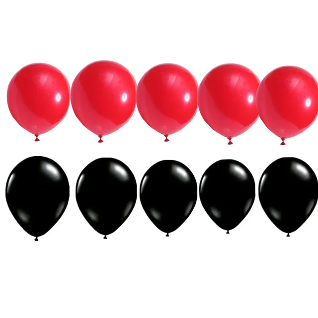 10pcs 10inch 20 шт./компл. Микки и Минни Маус головки 3" Красный номер Фольга воздушные шары 1st День рождения украшения детский игрушечный детский душ латексная черная Globos - Цвет: 10pcs 10inch
