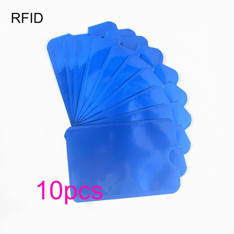 12 10 шт. Анти Rfid кошелек Блокировка ридер замок банк держатель для карт Id банковский чехол для карт Защита металлический кредитный держатель для карт Алюминий - Цвет: 12