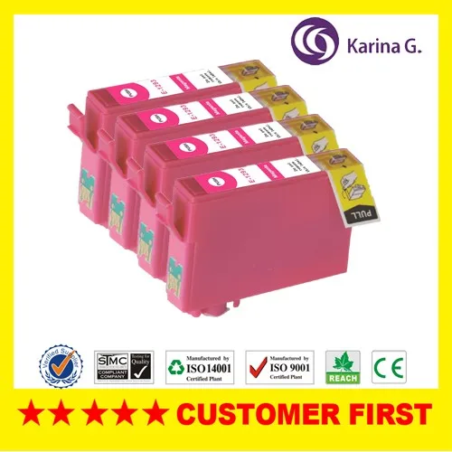 

4PK Magenta Kompatible Druckerpatrone T1283 for EPSON Office BX305F BX305FW