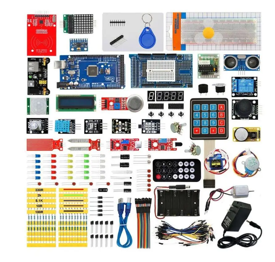 

Стартовые наборы для Arduino MEGA 2560 с MEGA 2560 R3 оптом в коробке