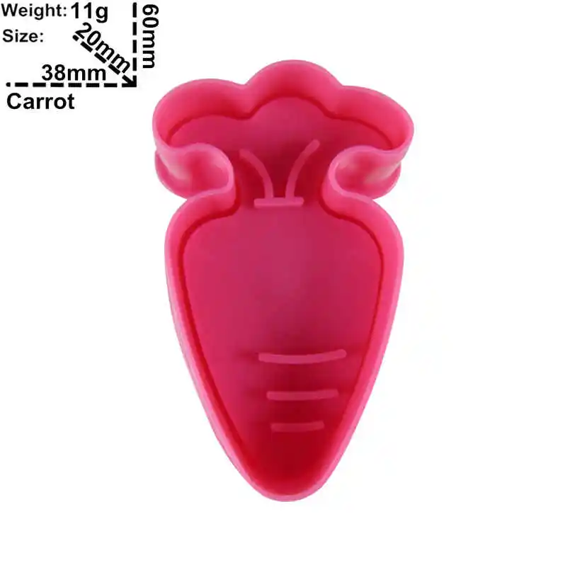 Морковь овощи шаблон печати формы пищевой пластик торт декоративные резаки