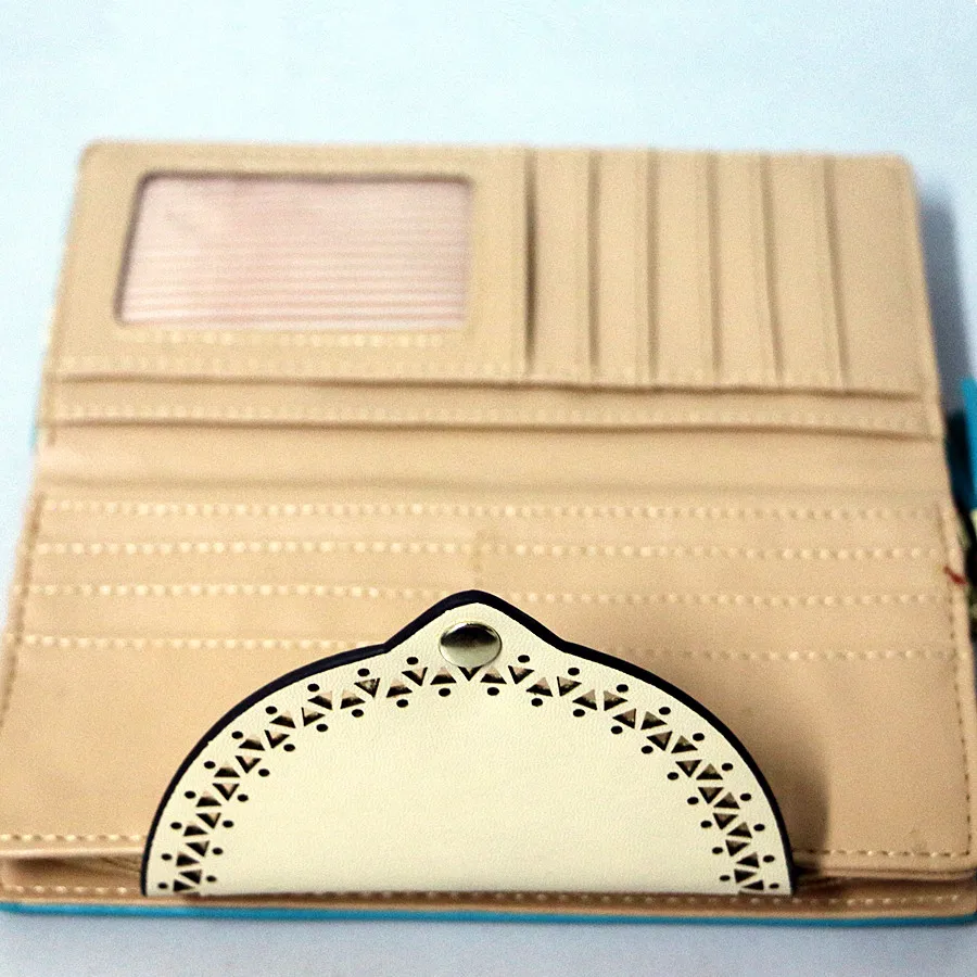 Functional Vintage PU Wallet Small Floral Printadorable Long Envelope Shaped Ladies Fashion Money Card Purse Casual Clutch | Багаж и сумки