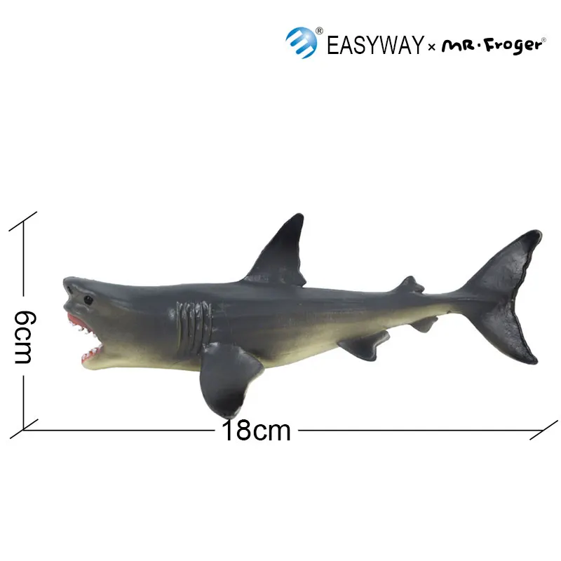 EASYWAY большая белая акула Морская жизнь животные Фигурки ПВХ Модель Реалистичная