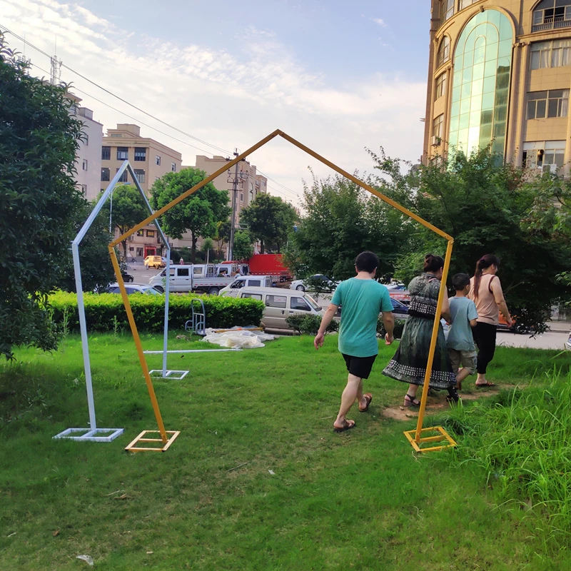 Фон для свадьбы реквизит Железный арт пятиугольная полка геометрическая форма