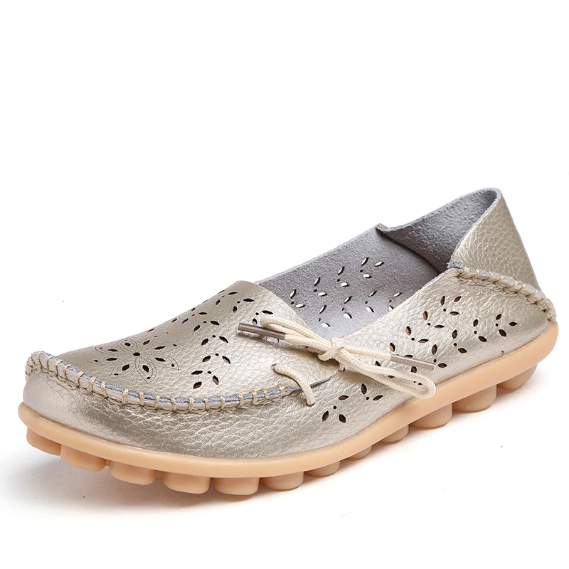 Женская обувь коллекция 2019 года однотонные женские туфли с перфорацией большие