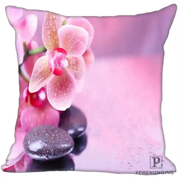 Square Pillowcases Заказная декоративная наволочка маленькая Орхидея квадратная на молнии Наволочки Чехол 35X35,40x40,45x45 см(одна сторона) 180522-01-09 - Цвет: Square Pillowcases
