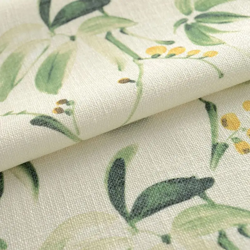 Cloth 01 Американский постельное белье с деревенской тематикой плотные Шторы для Гостиная с зелеными листьями цветочным окна Экран Спальня Шторы ткань HC041#40 - Цвет: Cloth 01