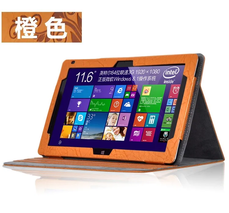 Version1 Orange Новейший цветочный принт стенд из искусственной кожи чехол для cube iwork1x iwork 1x i30 Z8350 11," чехол для планшета откидная крышка с 3 бесплатными подарками - Цвет: Version1 Orange