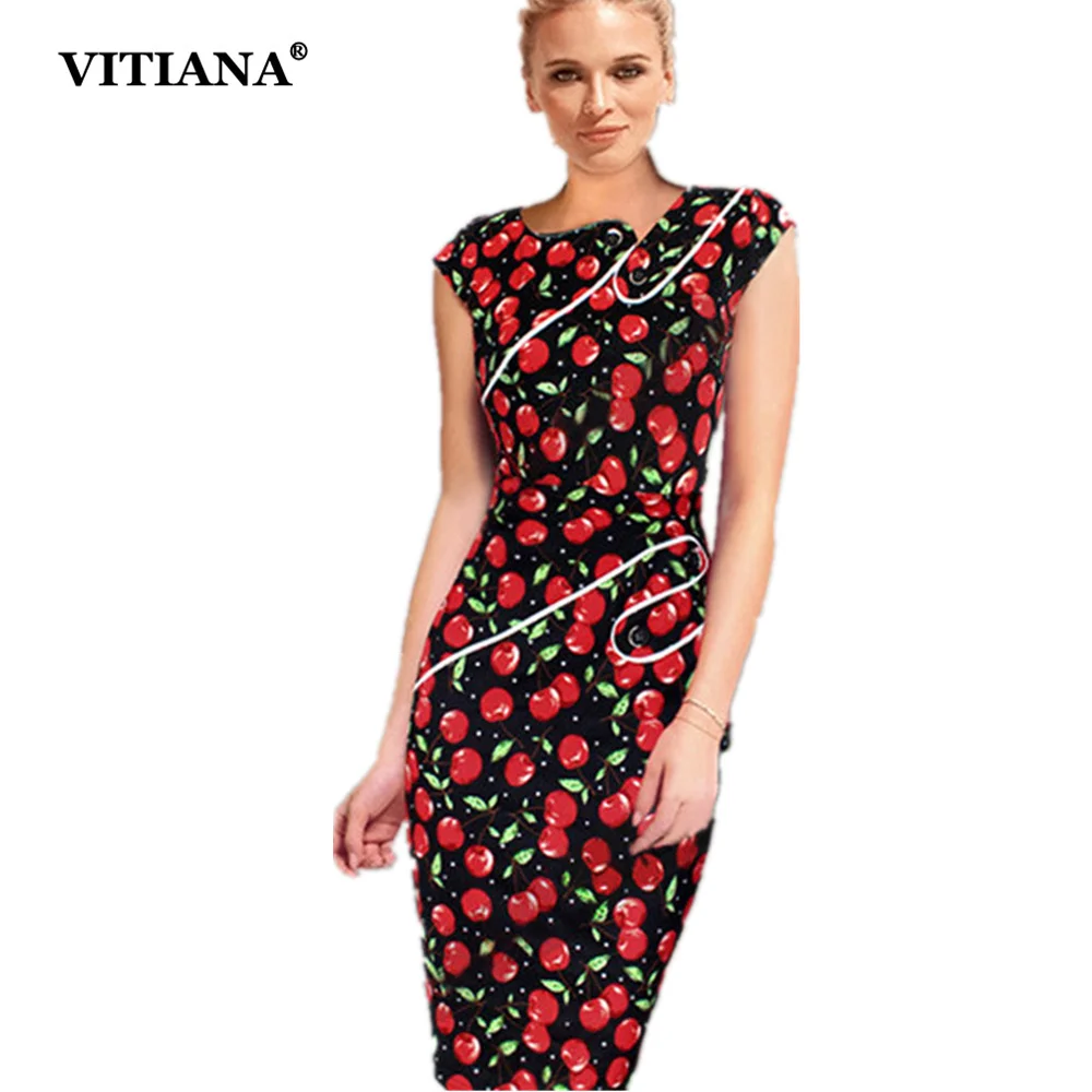 Женское летнее офисное платье 2017 элегантное черное с цветочным принтом и