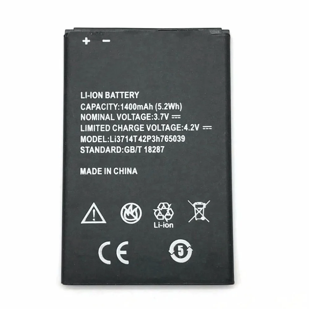 2 шт./лот новый аккумулятор 1400 мАч LI3714T42P3H765039 для ZTE Blade A3 T220 AF3 T221 A5 AF5 мобильный