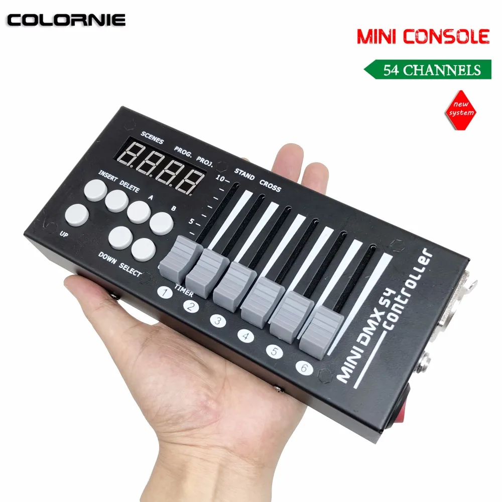 Мини контроллер DMX 54CH консоль светодиодный сцсветильник свет DJ для Lumiere