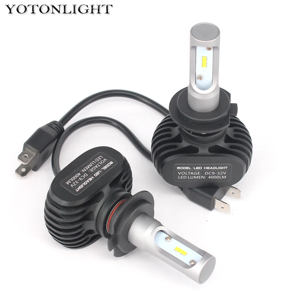 Yoton светильник H7 Led автомобилей головной светильник H11 H4 H1 S1 50 Вт 8000LM Светодиодная лампа H9 H8 880 9005 9006 HB3 HB4 Светильник лампы CSP чип 12V Авто 6500K