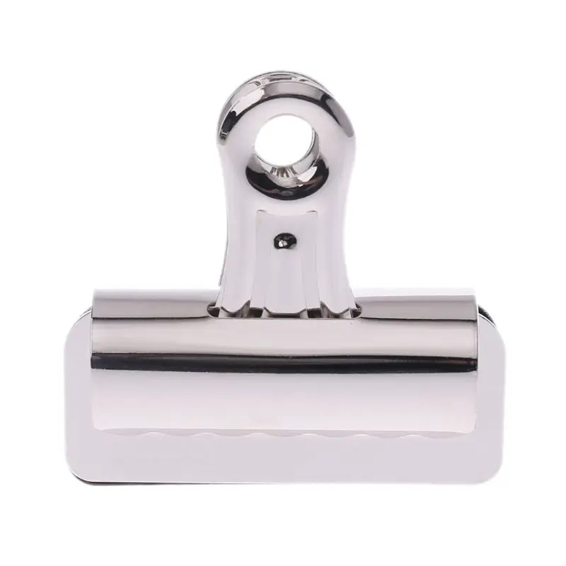 

1PC Metal Bulldog Clips Paper Letter Document Ticket File Binder Grip Clip Kitchen Food Storage Sealing Clamp 65mm 75mm