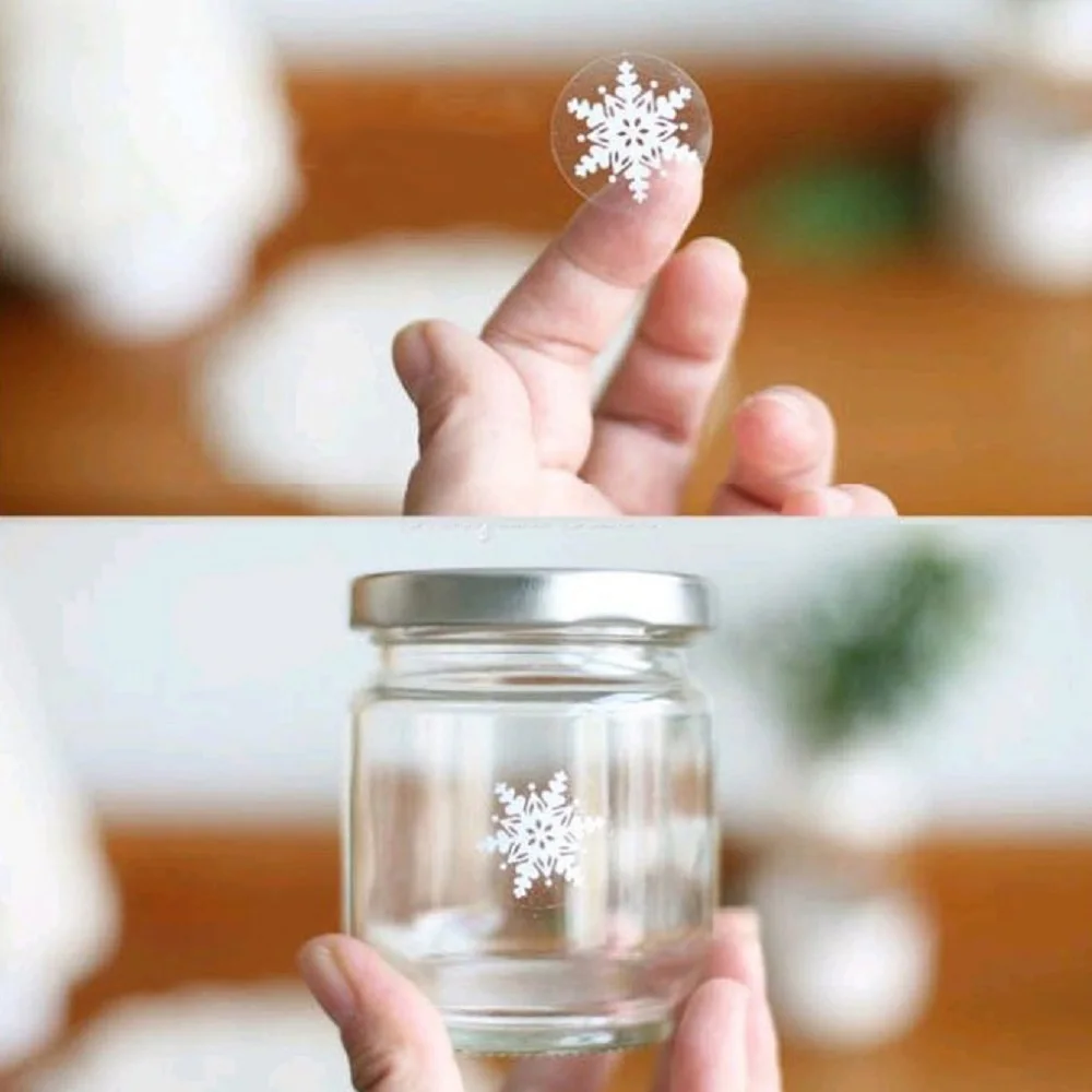 200 шт. Элегантные Белые зимние ПВХ наклейки этикетки как Скрапбукинг Подарочная