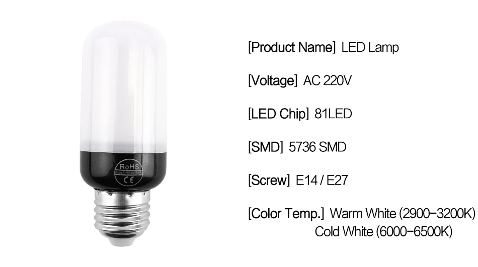 Светодиодный кукурузы E14 светодиодный лампы E27 светодиодный светильник SMD5736 220 V светодиодный лампы 20 30 46 81 100 Светодиодная люстра светодиодный светильник домашний Декор без мерцания