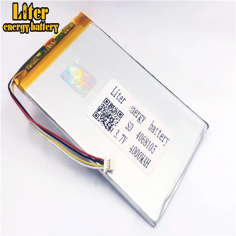 

plug 1.0-4P 4068105 4070105 Wholesale price 3.7v 4000mah lipo battery in rechargeable Batteries with full capacity