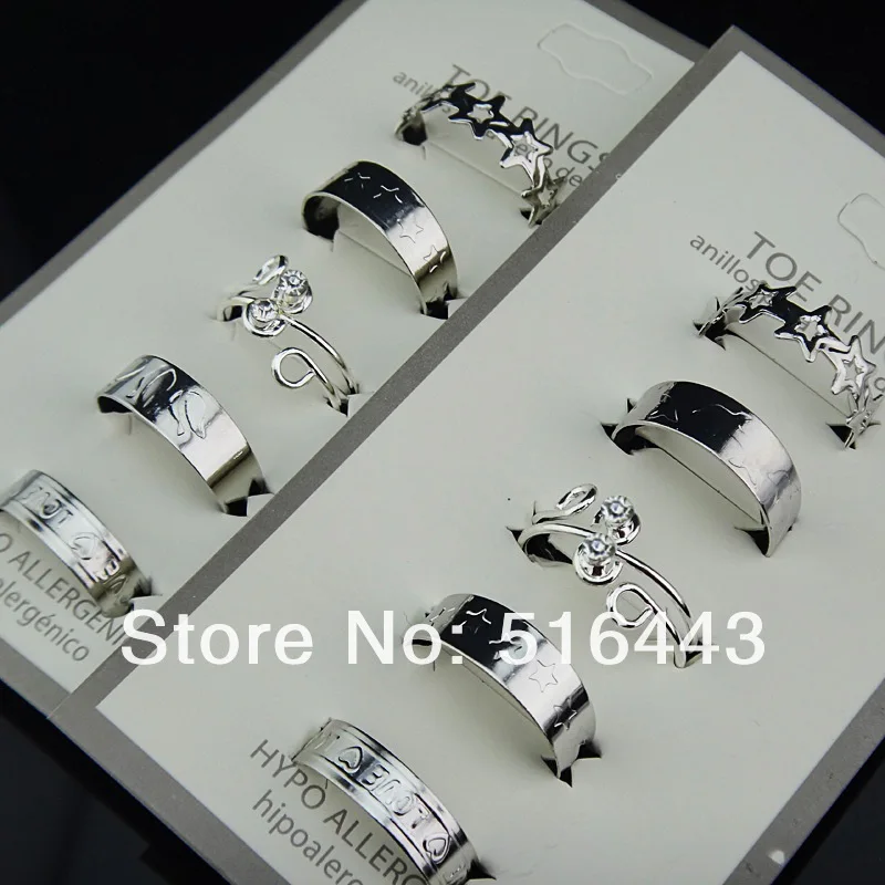 Смешанный стиль 20 шт. чешские Модные женские кольца Стразы регулируемые оптовые