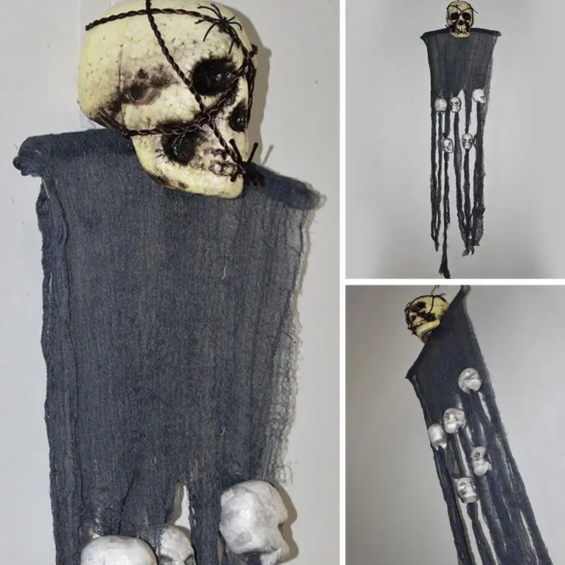 Хэллоуин Страшные череп висячие украшения Призрак Скелет поддержать настенные