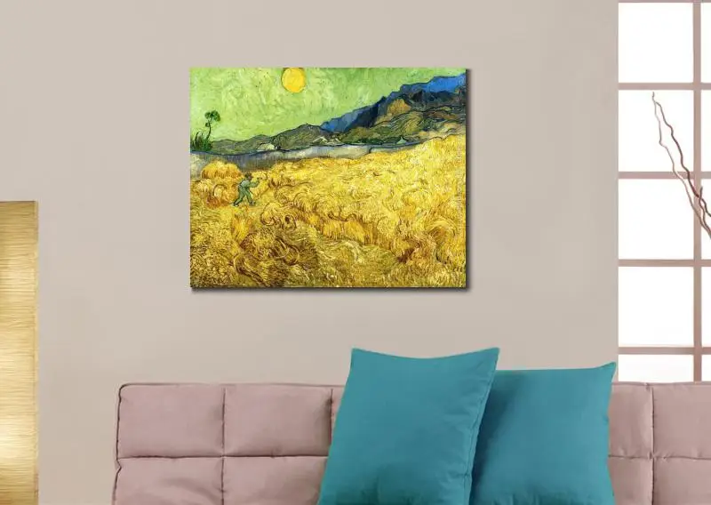 Kopen Beroemde Vincent Van Gogh Schilderijen Op Canvas De Reaper Landschappen Art Handgeschilderde Grote Canvas Decor Hoge Kwaliteit