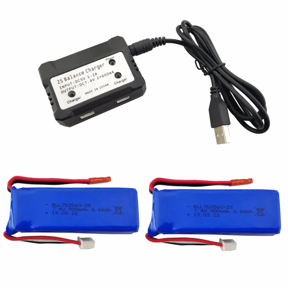 7 4 В 900 мАч литиевая батарея с usb кабелем для зарядки XK X520 X420 6 каналов бесщеточный