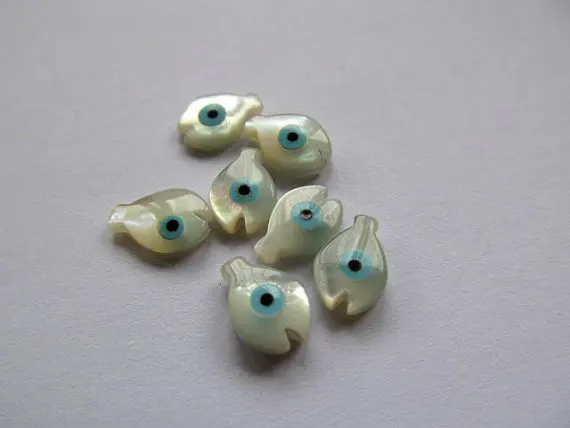 

Shell bead 50pcs 4x8 5x10 7x14mm Genuine MOP Shell mother of pearl Evil Eyes Marquise cross butterfly animsal fish hamsa Cabocho