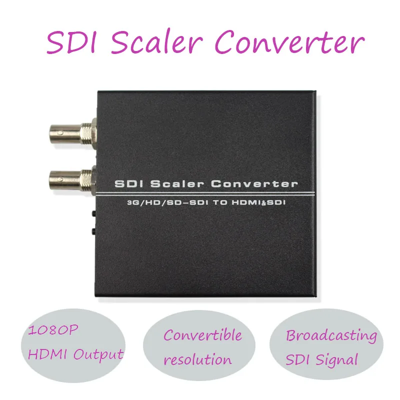 2 шт. SDI к HDMI Scaler конвертер Поддержка 3g/HD/SD-SDI к HDMI& SDI с адаптером питания(EU/US/UK/AU