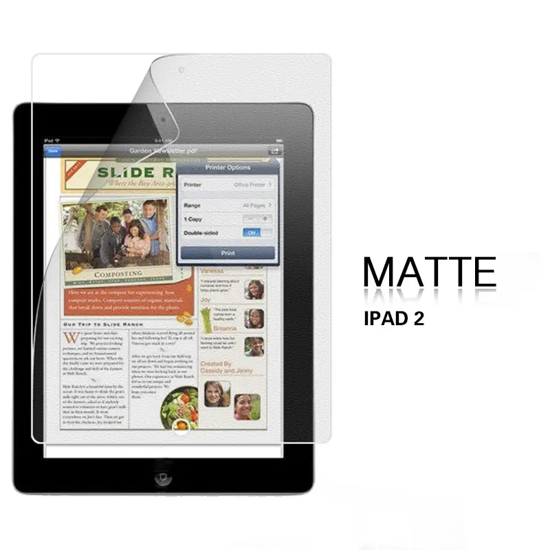 HD прозрачная пленка для APPLE Iphone IPAD 2 3 9,7, передняя панель для планшета, ПК, ЖК-матовая пленка, Защитная пленка для экрана мобильного телефона