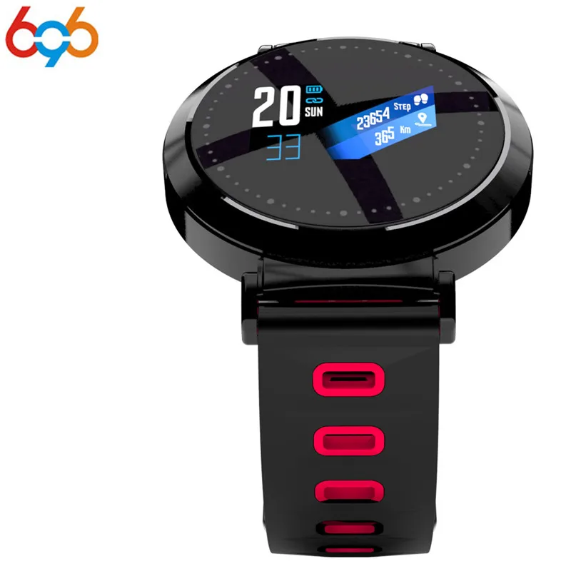 696 Bluetooth Смарт браслет цветной дисплей пульс/кислород в крови/давление фитнес