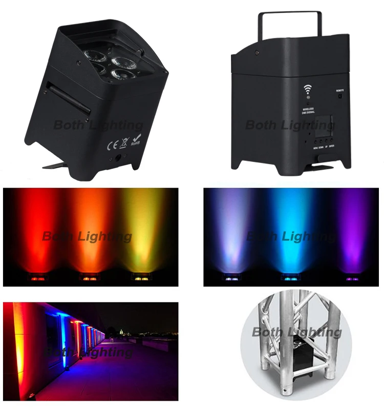 Светодиодный светильник для диджея лампа Par с аккумулятором дискотеки вечеринки