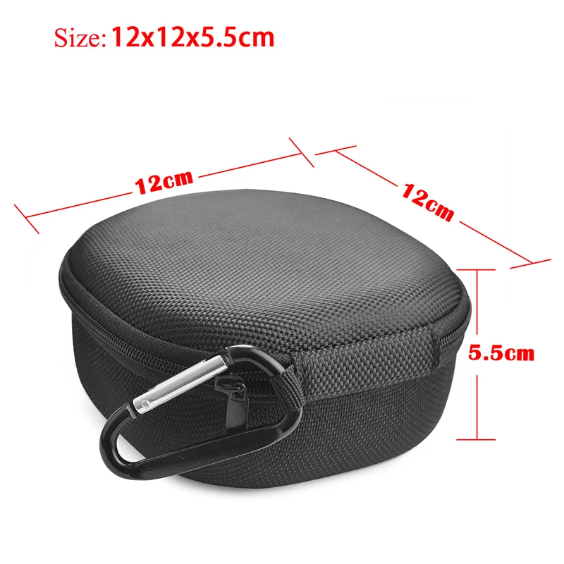 Durable Portable Hard EVA Speaker Case Bag for HP BT100 Wireless Bluetooth with Carabiner Buckle 12x12x5.5cm | Электроника