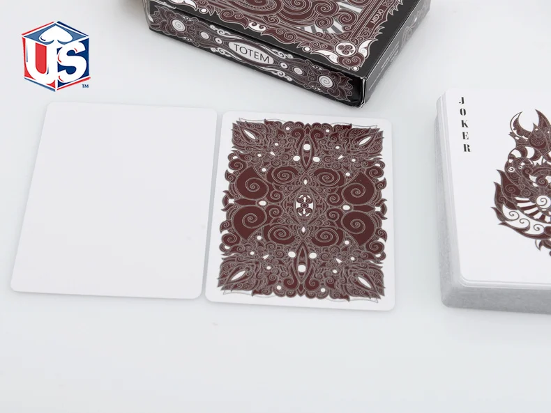 1 Deck Totem Blue Or Red Unbranded Playing Cards Poker Size USPCC Limited Editon Sealed Magic Props | Игрушки и хобби