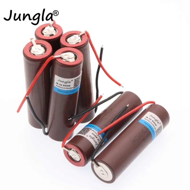 Аккумулятор Jungla 18650 hg2 3000 мАч 3 6 В 30 А с высоким током разряда для шуруповерта