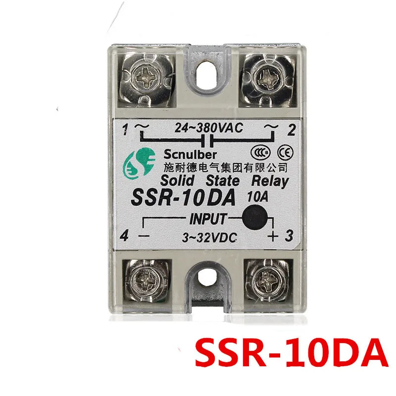 1 шт. SSR 10DA 10А твердотельный релейный модуль 3 32 В DC вход 24 380VAC|solid state relay|state relay