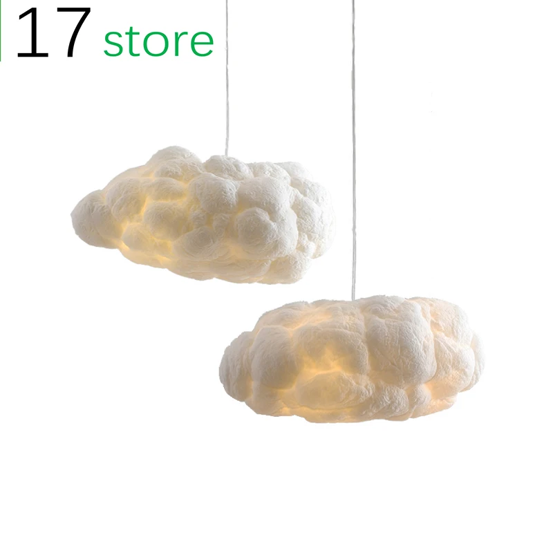 

BLUBBLE Soie Feuilletee Nuages Lumieres Du Nord Europe Peche Restaurant Pendentif Originalite AC 110 v-240 v Cafe hanglamp