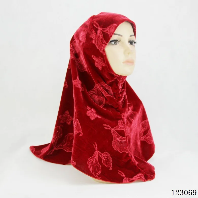Pleuche толстые хиджаб underscarf Шапки женские вечерние шарф Индонезии женщин ислам