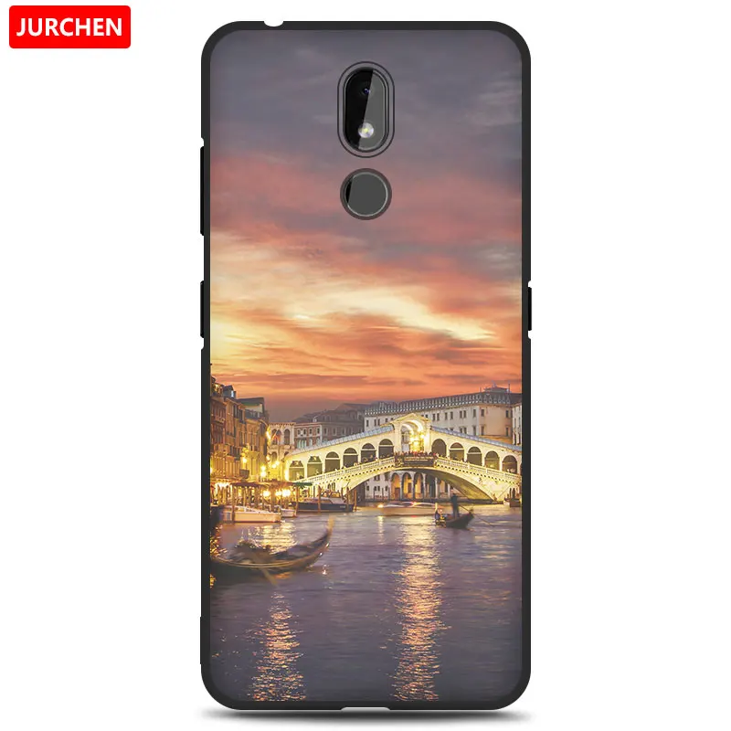 37 Чехол jurchen для Nokia 3,2 силиконовый чехол Мягкие Мультяшные из ТПУ милый цветок собака кошка Ультратонкий чехол для Nokia 3,2 Nokia3.2Back Cover - Цвет: 37