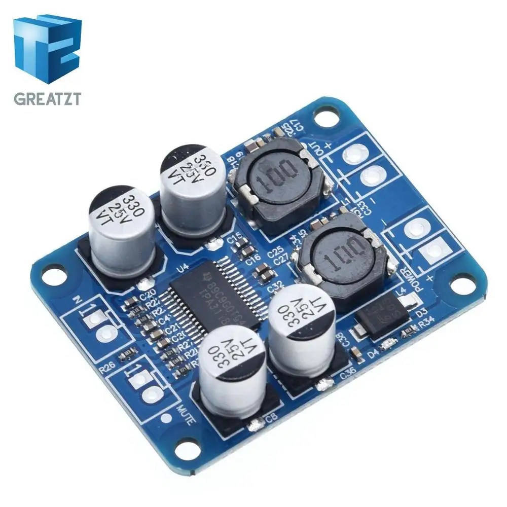 1PCS DC 12V 24V TPA3118 60W Mono Digital Audio Power Amplifier Board Amp Module|audio amplifier module|amplifier modulepower module |