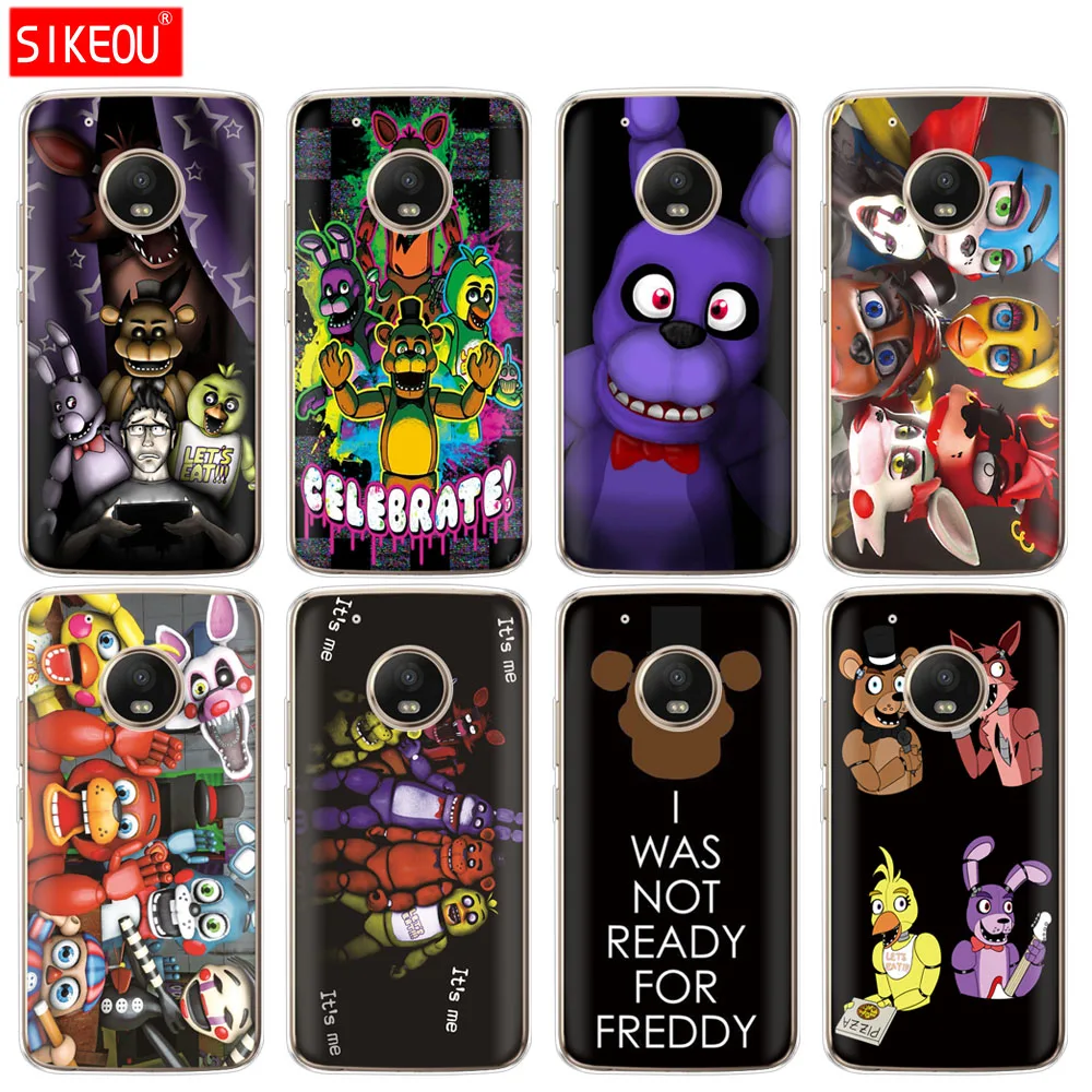 Силиконовый чехол для телефона Motorola Moto G6 G5 G5S Z2 Z3 PLAY PLUS X4 E4 E5 C five nights at freddy's fnaf