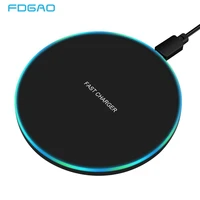 fdgao 30w fast wireless charger for samsung s21 s20 s10 note 20 type c qi charging pad for iphone 13 12 11 xs xr x 8 airpods pro