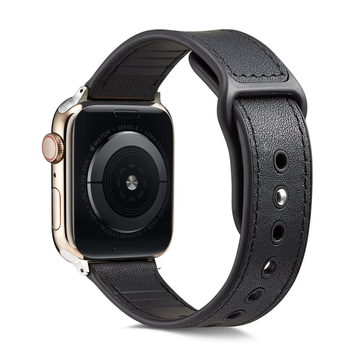 Кожаный ремешок для Apple watch 4 ремешка 44 мм 40 мм ремешок для часов correa 42 мм 38 мм мужской/женский браслет ремень для iwatch 4 3 2 1 Аксессуары