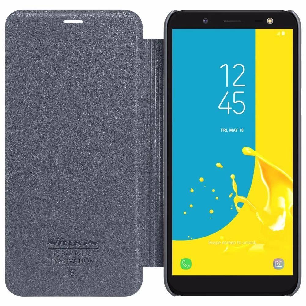 Чехол для телефона Samsung Galaxy J6 2018 NILLKIN блестящий чехол из искусственной кожи