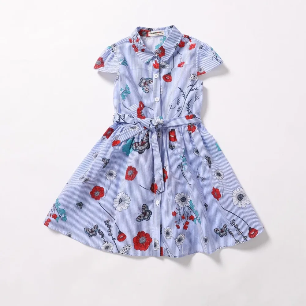 Платье для девочек 2018 фирменное платье принцессы детская одежда Европейский и