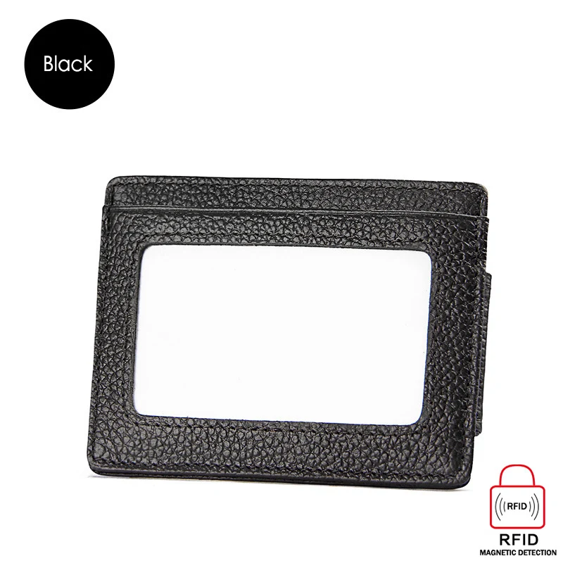 Модные кошельки из натуральной воловьей кожи с зажимом для денег унисекс мужчин