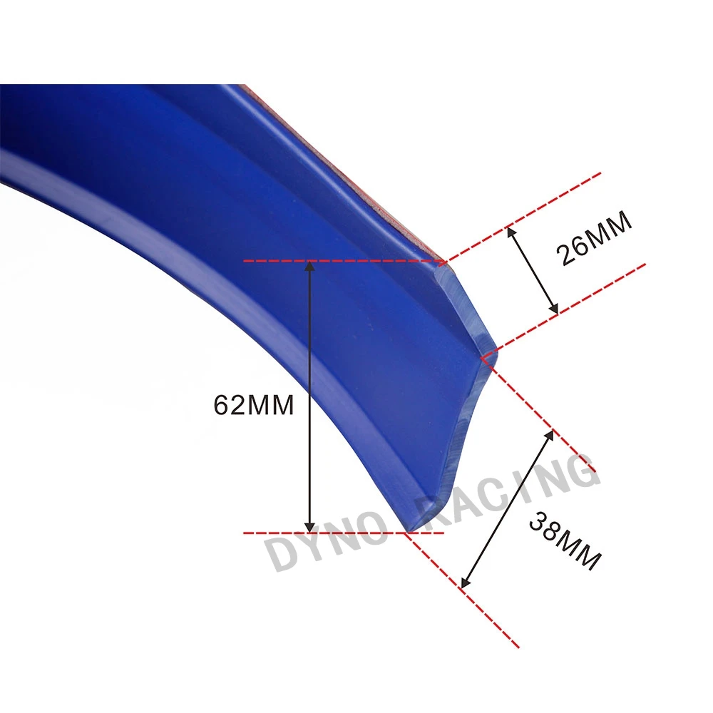 Dyno racing-2.5M Car Front Bumper Quick Lip Splitter Body Spoiler Skirt Rubber Protector | Автомобили и мотоциклы