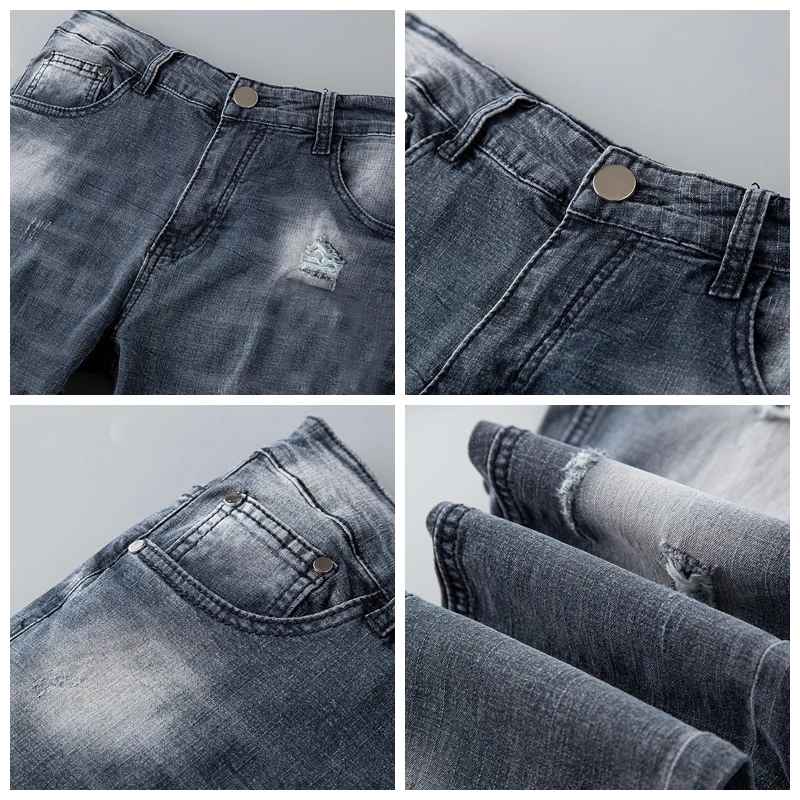 Мужские джинсы скинни на молнии новинка 2019 мужские облегающие джинсовые брюки с