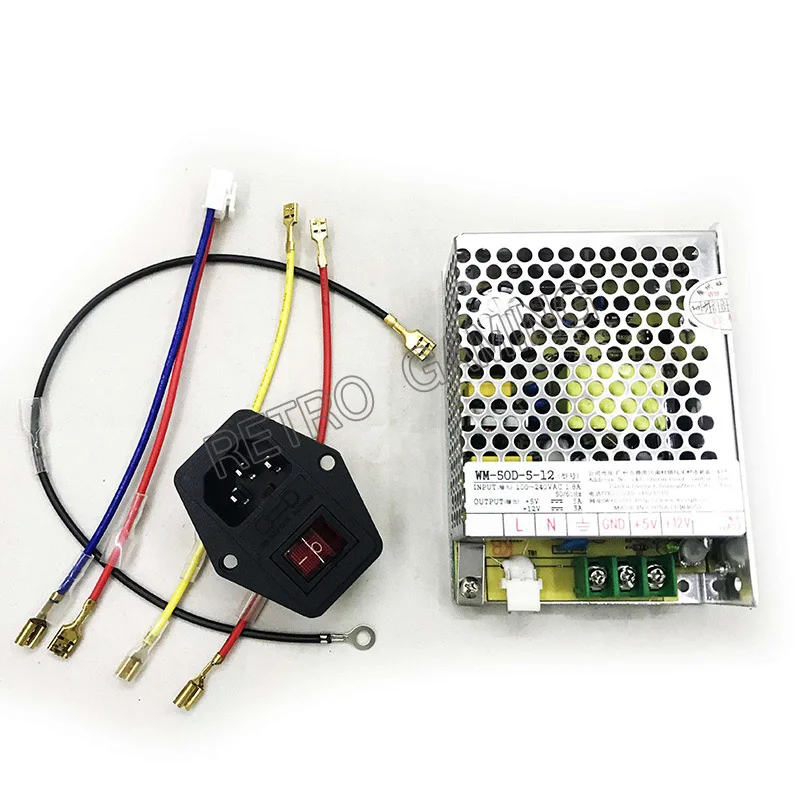 20 штук 90V ~ 260VAC Аркады Питание игровой автомат выход источника питания 12V/5A для