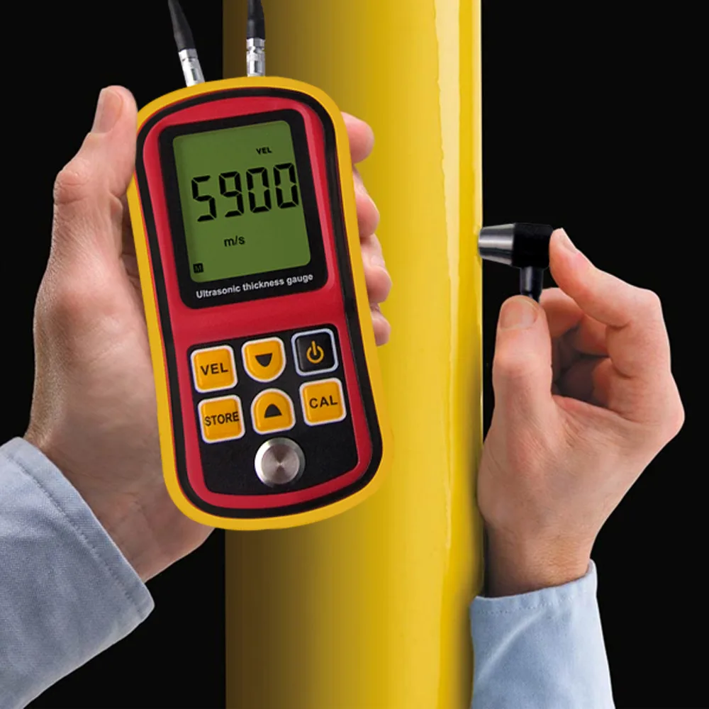 Handheld Digital Ultrasonic Wave Velocity Thickness Meter Tester Gauge Metal and Non-Metal 1.2~225.0mm (Steel) Range | Инструменты