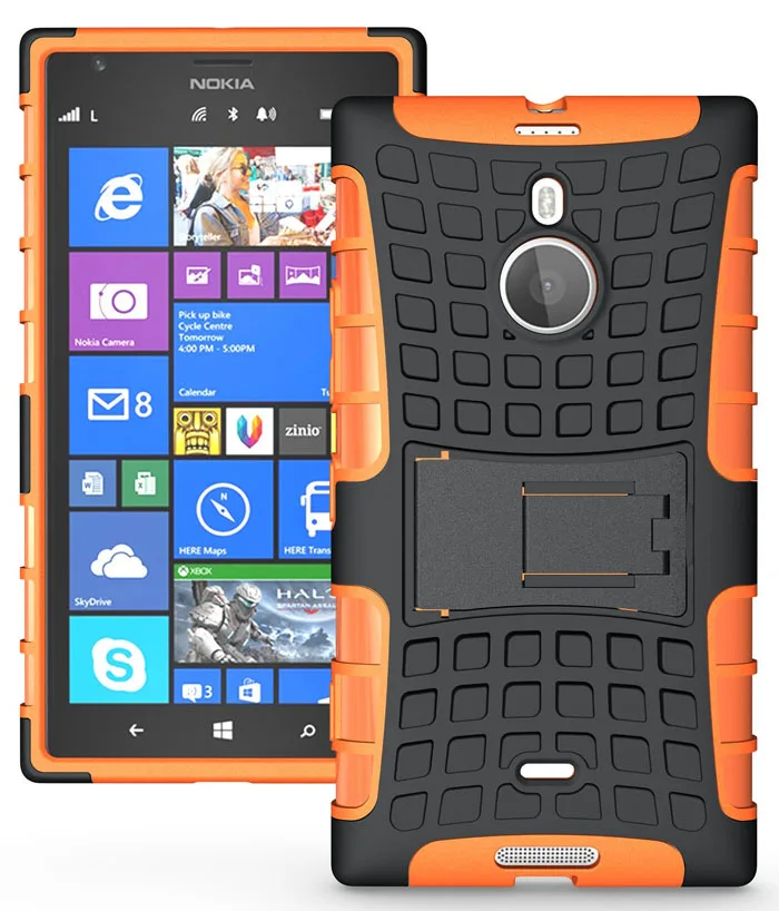 for Nokia Lumia 1520 case stand view holder dual cover shock protection armor flexible grip |