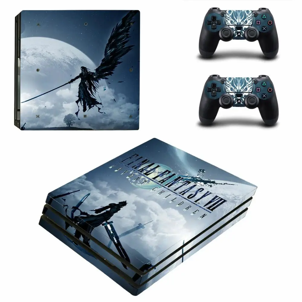 Final Fantasy VII 7 наряд в стиле известных брендов PS4 Pro кожи Стикеры наклейка для Игровые
